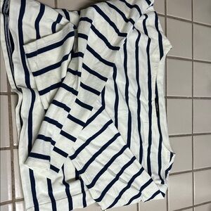 J. Crew cropped boatneck t mariner cotton